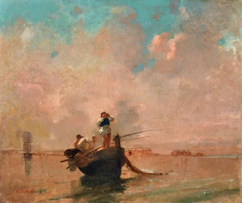 Barca con pescatori